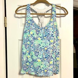 Lilly Pulitzer UPF50+ Blue Haven Bianca’s Love tennis top